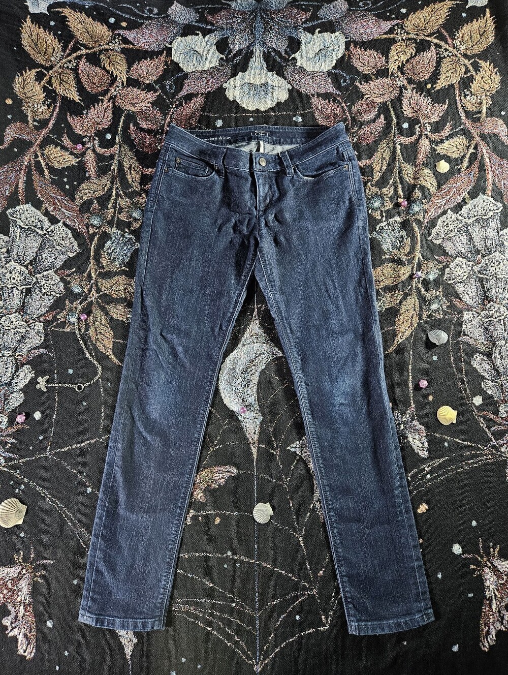 LOFT Dark Indigo Skinny Jeans